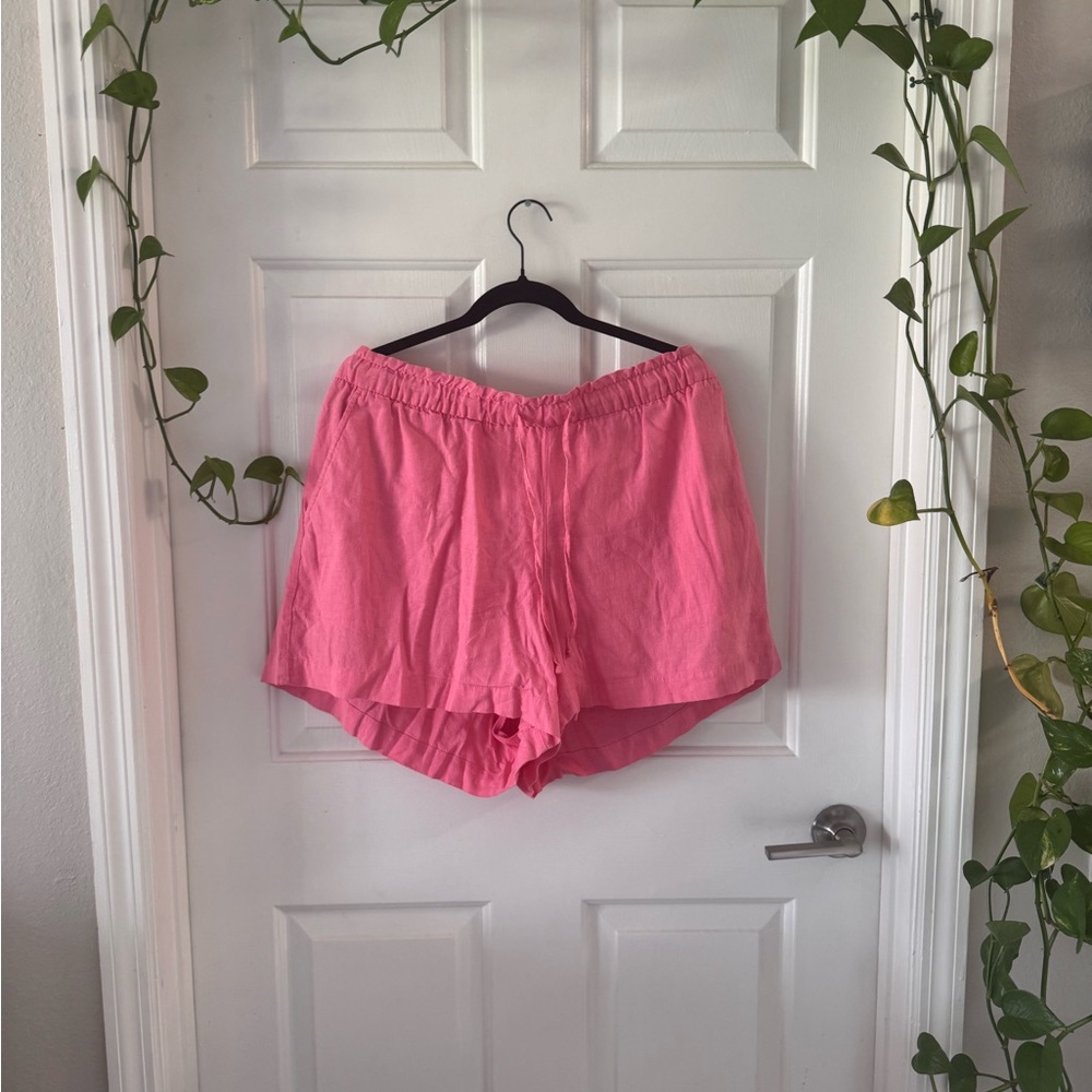 Pink Casual Shorts